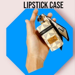 Lipstick Keychain Case Holder